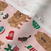 pomeranian christmas fabric cute pom dog fabric toy dog breeds fabric cute dogs best dog designs