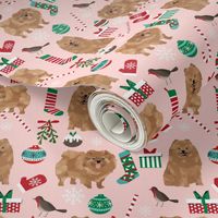 pomeranian christmas fabric cute pom dog fabric toy dog breeds fabric cute dogs best dog designs