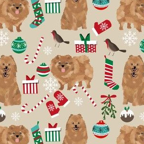 pomeranian dog christmas fabric cute pom dog toy breed s fabric cute dogs best dog design 