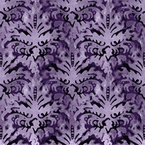 Purple HDR Watercolor Brocade