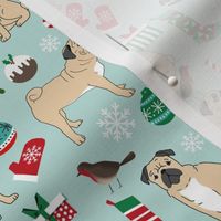 pug christmas fabric cute pugs design xmas holiday pugs fabric cute pug christmas fabric