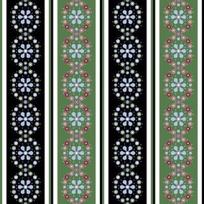 Medallion Border_black and green