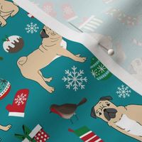 christmas pugs fabric cute pug dog design best pugs fabric cute pug dog christmas red and green christmas pugs fabric