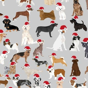 santa paws christmas dog fabric cute santa dogs christmas design cute dogs fabrics
