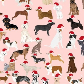 santa paws cute christmas dogs best dog christmas fabric cute christmas stocking fabric