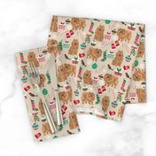 pomeranian dog christmas cute xmas holiday dogs design pomeranians dog fabric cute christmas designs