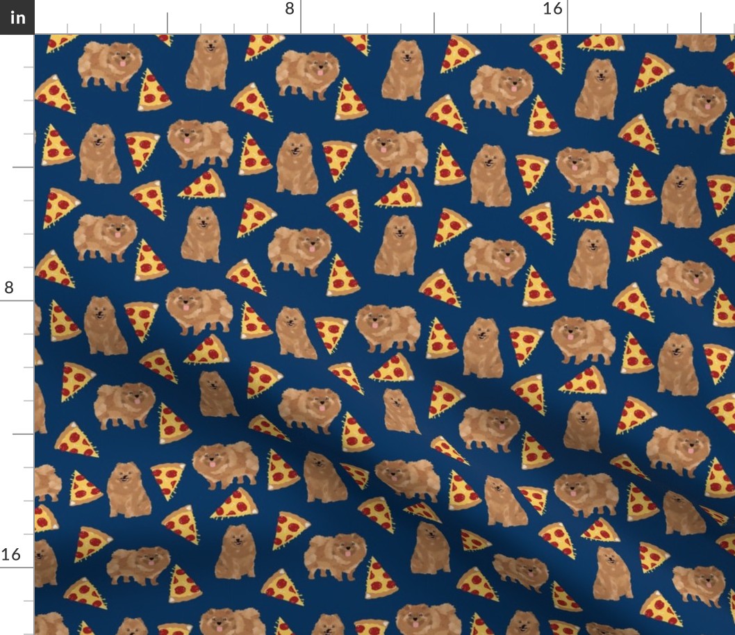 pomeranian pizza fabric cute dogs and pizzas fabric cute design for dog owners pom lovers will adore this pizza fabric