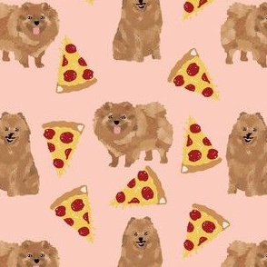 pomeranian pizza fabric cute pizza dogs fabric cute dog designs 