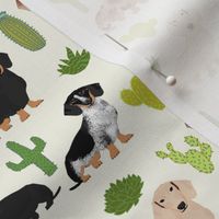 doxie cactus fabric cute dachshund fabric with cacti fun cactus fabric cute cacti design best dogs and cactus fabric