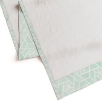 Watercolor lattice - trendy mint