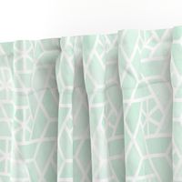 Watercolor lattice - trendy mint