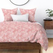 Watercolor lattice - trendy pink