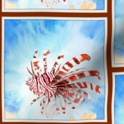 Lionfish Framed- sized for Organic Cotton Knit