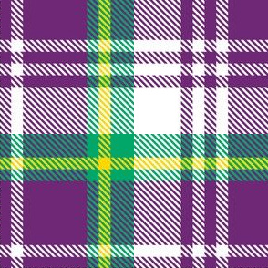 Purple Teal Yellow Plaid