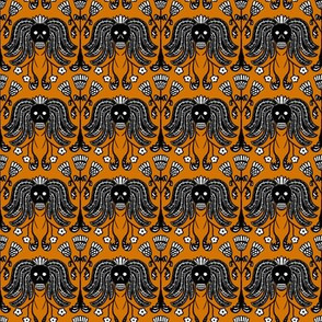 Skulls and Thistle (orange)