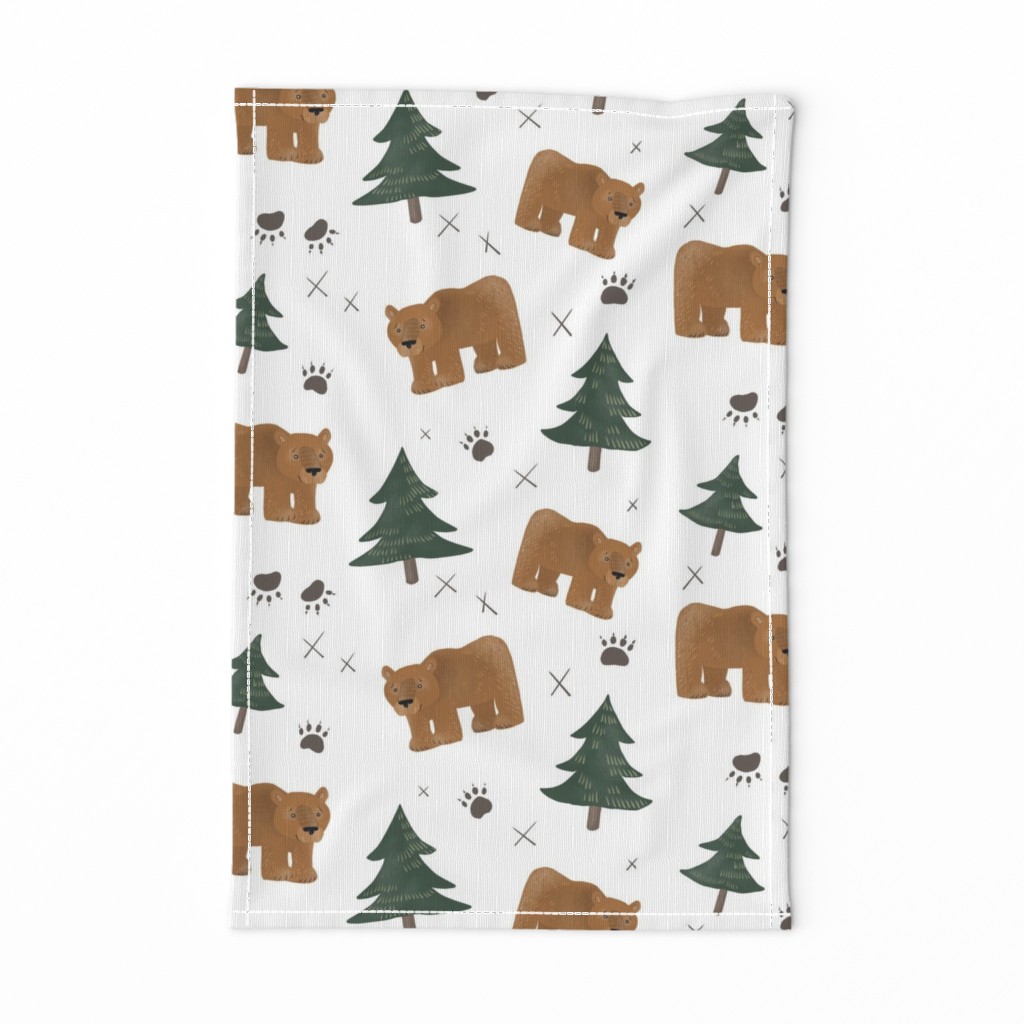 Bears, Trees, and Paw Prints - Larger Scale