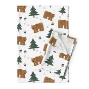 Bears, Trees, and Paw Prints - Larger Scale