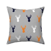 Deer - Orange, Navy, White on Grey - Rocky Mountain