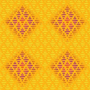 INDIA SUNNY YELLOW  DIAMOND PATTERN