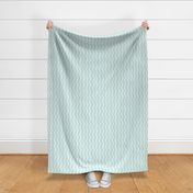 wavy chevron - light blue, mint and white