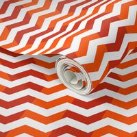 wavy chevron in red , orange and white