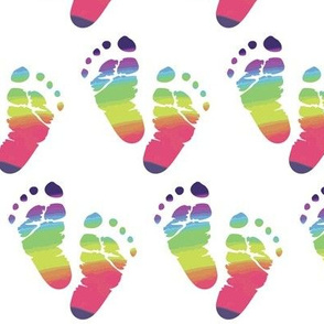 Rainbow Baby Feet