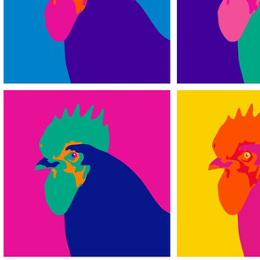 Pop Art Chicken 12 inch Repeat