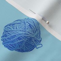 little yarn balls - serene blues
