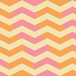 wavy chevron - dotpink