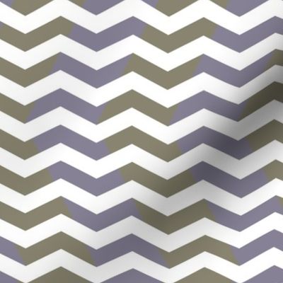 wavy chevron - midsummer lavender grey