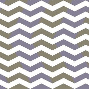 wavy chevron - midsummer lavender grey