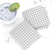 silver and white gingham, 1/4" squares 