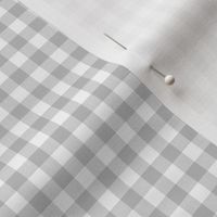 silver and white gingham, 1/4" squares 
