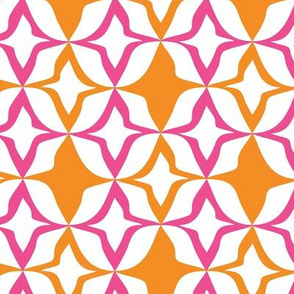 Harlequin Diamond Orange & Pink