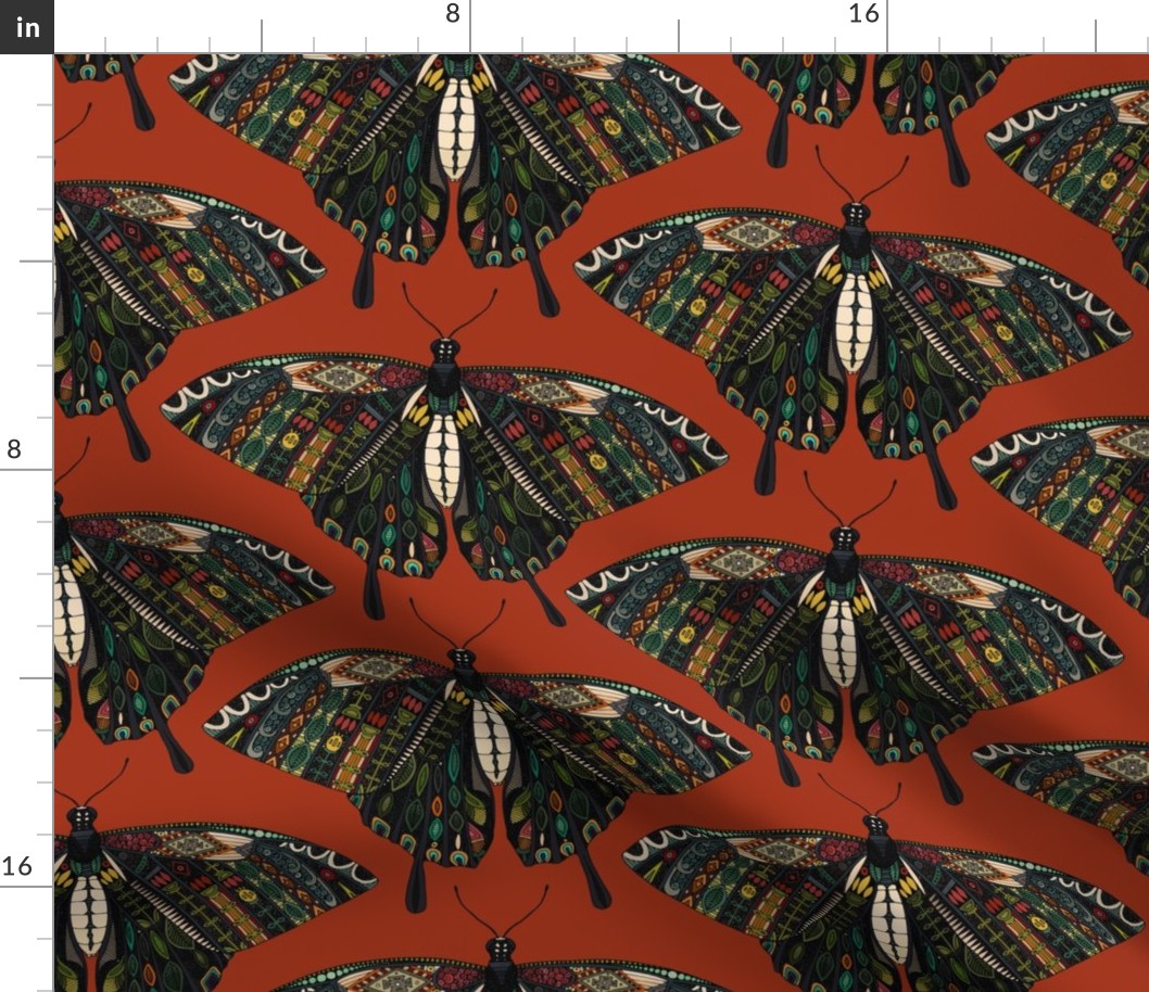 swallowtail butterfly terracotta