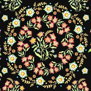 Wildflower Victorian Floral