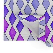 Bowling Diamonds - purple hues vertical