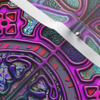 MANDALA TILES CHECK PINK PURPLE