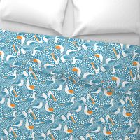 Sea Birds Aqua