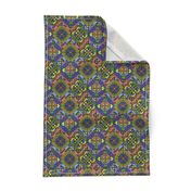 small COLORFUL AZULEJOS STYLE TILES yellow purple green pink