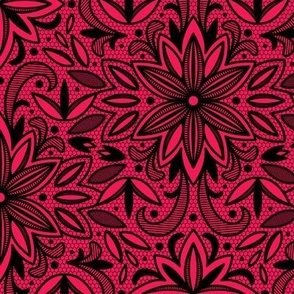 Blackwork Lace (Red)