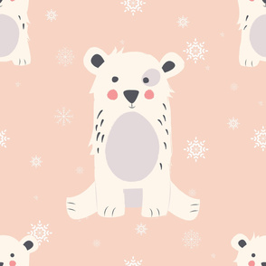 Bear Christmas pattern 005