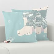 Bear Christmas pattern 006