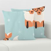 Fox Christmas pattern 002
