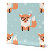 Fox Christmas pattern 002