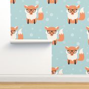 Fox Christmas pattern 002