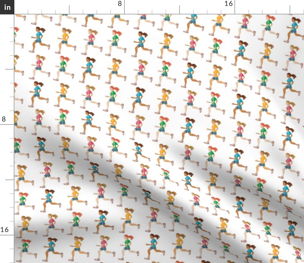 Female girl runner Emoji