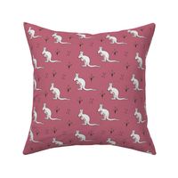 Sweet kangaroo mom and baby down under collection baby pink
