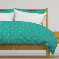 Sweet kangaroo mom and baby down under collection baby teal