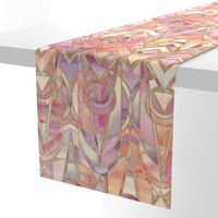 Glowing Coral and Amethyst Art Deco - large